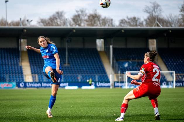 Google Pixel Frauen Bundesliga, TSG Hoffenheim 1 FC Köln 15 03 2025 Lisann Kaut TSG Hoffenheim, 4 am Ball Google Pixel Frauen Bundesliga, TSG Hoffenheim 1 FC Köln, am 15 03 2025 im Dietmar Hopp Stadion in Hoffenheim DFB REGULATIONS PROHIBIT ANY USE OF PHOTOGRAPHS AS IMAGE SEQUENCES AND OR QUASI VIDEO Copyright: xBEAUTIFULxSPORTS Gelhardtx