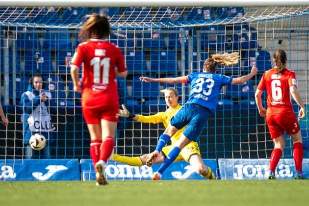 Google Pixel Frauen Bundesliga, TSG Hoffenheim 1 FC Köln 15 03 2025 Goal by Fabienne Dongus TSG Hoffenheim, 33 to 5 1 Google Pixel Frauen Bundesliga, TSG Hoffenheim 1 FC Köln, on 15 03 2025 at Dietmar Hopp Stadion in Hoffenheim DFB REGULATIONS PROHIBIT ANY USE OF PHOTOGRAPHS AS IMAGE SEQUENCES AND OR QUASI VIDEO Copyright: xBEAUTIFULxSPORTS Gelhardtx