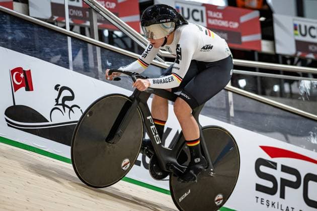 SCHNEIDER Clara UCI Track Cycling Nations Cup Konya 2025 SCHNEIDER Clara GER Germany Landscape horizontal Landscape Event Event UCI Track Cycling Nations Cup 2025 Category Category Cycling Track Cycling Nations Cup Elite Women Location Place Asia Turkey Konya Velodrom Konya Discipline Sprint Distance 200 m Date Date 15 03 2025 Saturday Day 2