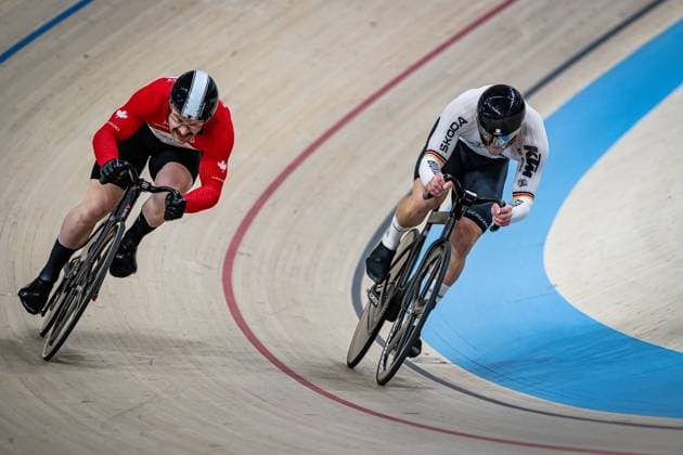 DODYK Ryan, DÖRNBACH Maximilian UCI Track Cycling Nations Cup Konya 2025 DODYK Ryan CAN Canada DÖRNBACH Maximilian GER Germany Landscape horizontal Landscape Event Event UCI Track Cycling Nations Cup 2025 Category Category Cycling Track Cycling Nations Cup Elite Men Location Location Asia Turkey Konya Velodrome Konya Discipline Keirin Distance m Date Date 15 03 2025 Saturday Day 2