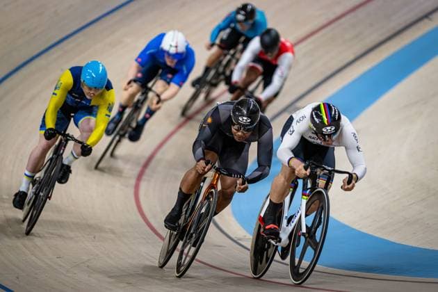 YUNG Tsun Ho, ESOW Esow, DEL MEDICO Fabio, YAMASAKI Kento, SAHROM Muhammad Shah Firdaus, PHILLIP Njisane, DENYSENKO Vladyslav UCI Track Cycling Nations Cup Konya 2025 YUNG Tsun Ho HKG Hong Kong ESOW Esow IND India DEL MEDICO Fabio ITA Italy YAMASAKI Kento JPN Japan SAHROM Muhammad Shah Firdaus MAS Malaysia PHILLIP Njisane TTO Trinidad and Tobago DENYSENKO Vladyslav UKR Ukraine Landscape horizontal Landscape Event Event UCI Track Cycling Nations Cup 2025 Category Category Cycling Track Cycling Nations Cup Elite Men Location Location Asia Turkey Konya Velodrome Konya Discipline Keirin Distance m Date Date 15 03 2025 Saturday Day 2