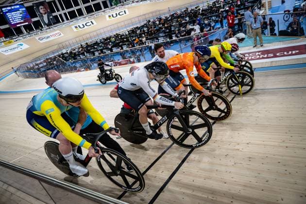 VILAR Lucas Oscar, LEDINGHAM HORN Harry, SPIEGEL Luca, CHUGAY Andrey, VADAPALAS Eimantas, VAN LOON Tijmen UCI Track Cycling Nations Cup Konya 2025 VILAR Lucas Oscar ARG Argentina LEDINGHAM HORN Harry GBR Great Britain SPIEGEL Luca GER Germany CHUGAY Andrey KAZ Kazakhstan VADAPALAS Eimantas LTU Lithuania VAN LOON Tijmen NED Netherlands Landscape format landscape horizontal Landscape Event Event UCI Track Cycling Nations Cup 2025 Category Category Cycling Track Cycling Nations Cup Elite Men Location Location Asia Turkey Konya Velodrome Konya Discipline Keirin Distance m Date Date 15 03 2025 Saturday Day 2