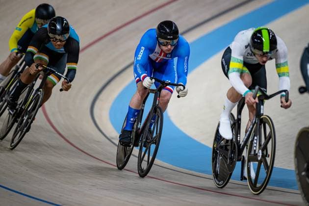 HOFFMAN Leigh, LI Zhiwei, TAMME Matej, VIGIER Sebastien, SINGH LAITONJAM Ronaldo, MUKHTAR Ramazan, MOHD ZONIS Muhammad Fadhil UCI Track Cycling Nations Cup Konya 2025 HOFFMAN Leigh AUS Australia LI Zhiwei CHN China TAMME Matej CZE Czech Republic VIGIER Sebastien FRA France SINGH LAITONJAM Ronaldo IND India MUKHTAR Ramazan KAZ Kazakhstan MOHD ZONIS Muhammad Fadhil MAS Malaysia Landscape horizontal Landscape Event Event UCI Track Cycling Nations Cup 2025 Category Category Cycling Track Cycling Nations Cup Elite Men Location Location Asia Turkey Konya Velodrome Konya Discipline Keirin Distance m Date Date 15 03 2025 Saturday Day 2