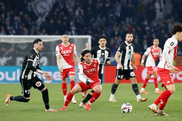 Angers SCO v AS Monaco - Ligue 1 McDonald s 2024 2025 18 Takumi MINAMINO (asm) during the Ligue 1 McDonald s match between Angers and Monaco at Stade Raymond Kopa on March 15, 2025 in Angers, France. Angers France  Copyright: xFEPx 776296031