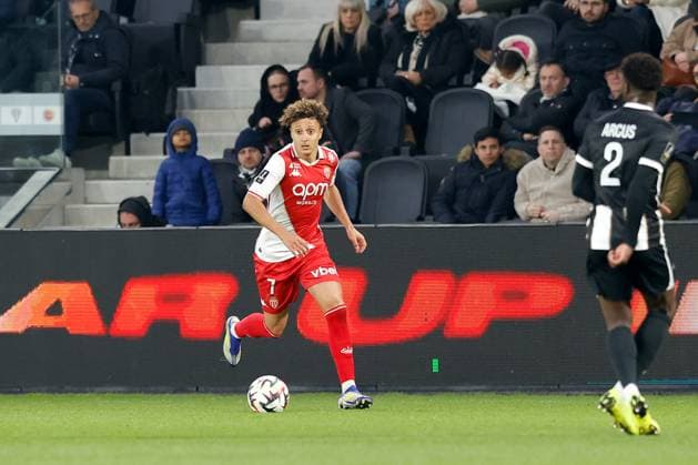 Angers SCO v AS Monaco - Ligue 1 McDonald s 2024 2025 07 Eliesse BEN SEGHIR (asm) during the Ligue 1 McDonald s match between Angers and Monaco at Stade Raymond Kopa on March 15, 2025 in Angers, France. Angers France  Copyright: xFEPx 776296031
