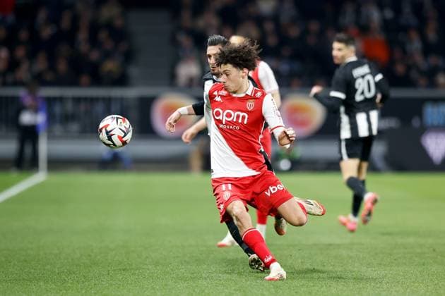 Angers SCO v AS Monaco - Ligue 1 McDonald s 2024 2025 11 Maghnes AKLIOUCHE (asm) during the Ligue 1 McDonald s match between Angers and Monaco at Stade Raymond Kopa on March 15, 2025 in Angers, France. Angers France  Copyright: xFEPx 776296031