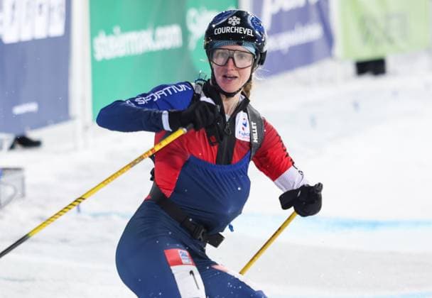 SKI MOUNTAINEERING - ISMF WC Schladming SCHLADMING,AUSTRIA,15.MAR.25 - SKI MOUNTAINEERING - ISMF World Cup, sprint race. Image shows Emily Harrop (FRA).  GEPAxpictures xHaraldxSteiner