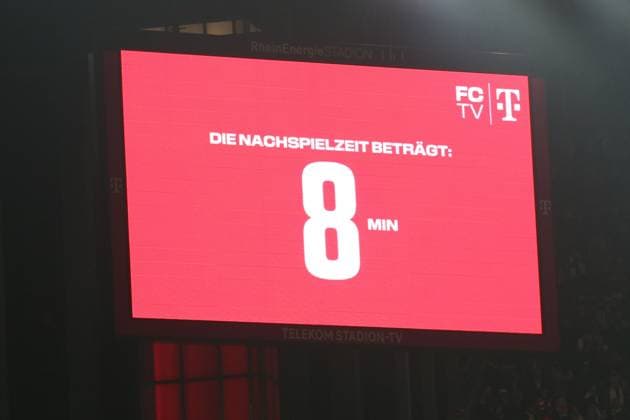 15 03 2025, xrekx, Soccer 2 Bundesliga, 1 FC Koeln SV Darmstadt 98 v l Scoreboard, Videowall, Scoreboard, Info, Advertising Post-match DFL DFB REGULATIONS PROHIBIT ANY USE OF PHOTOGRAPHS as IMAGE SEQUENCES and or QUASI VIDEO Koeln