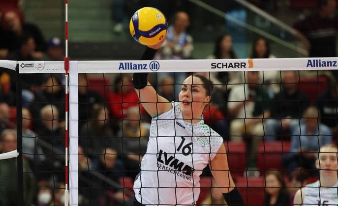 Stuttgart , Volleyball Bundesliga Women, Allianz MTV Stuttgart vs USC Münster , Mikala Mogensen Münster