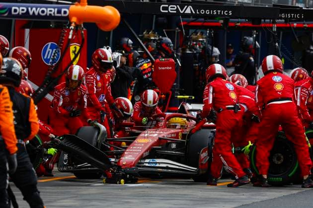44 Lewis Hamilton GBR, Scuderia Ferrari HP , F1 Grand Prix of Australia at Albert Park Grand Prix Circuit on March 16, 2025 in Melbourne, Australia Photo by HOCH ZWEI Melbourne Australia