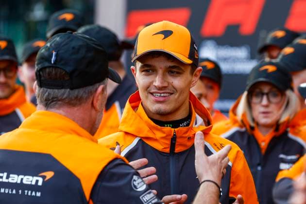 Zak Brown USA, McLaren Formula 1 Team , 4 Lando Norris GBR, McLaren F1 Team , F1 Grand Prix of Australia at Albert Park Grand Prix Circuit on March 16, 2025 in Melbourne, Australia Photo by HOCH ZWEI Melbourne Australia
