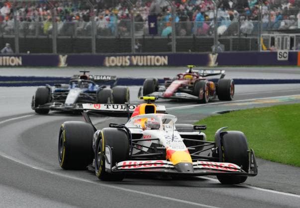 FORMULA 1 LOUIS VUITTON AUSTRALIAN GRAND PRIX 2025 16 03 2025, Albert Park Circuit, Melbourne, FORMULA 1 LOUIS VUITTON AUSTRALIAN GRAND PRIX 2025 ,pictured Yuki Tsunoda JPN , Visa Cash App RB Formula One Team, Alexander Albon GBR , Williams Racing, Lewis Hamilton GBR , Scuderia Ferrari HP nordphotoxGmbHx xBratic nph00250