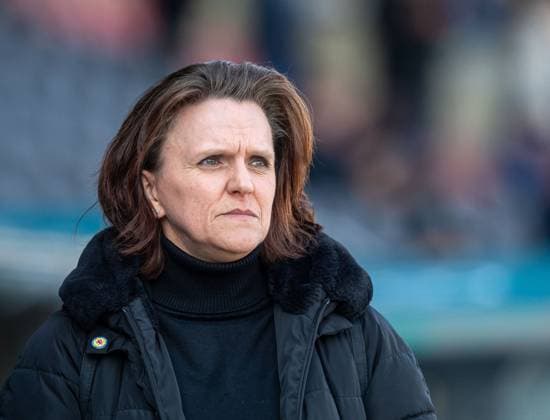Soccer, Men, Season 2024 2025, 2 Bundesliga 26 Matchday , Eintracht Braunschweig Hertha BSC, President Nicole Kumpis Braunschweig , 16 03 2025, Copyright: xSebastianxRäppold MatthiasxKochx