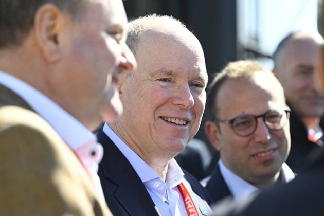 Paris - Nice 2025 - stage 8 NICE, FRANCE - MARCH 16 : Albert II, Prince of Monaco before the start of the race during stage 8 and final stage of the 83th edition of the Paris - Nice cycling race, a stage of 119,9km with start and finish in Nice on March 16, 2025 in Nice, France, 16 03 2025 ( Motordriver Kenny Verfaillie - Nice France  Copyright: xNicoxVereeckenx