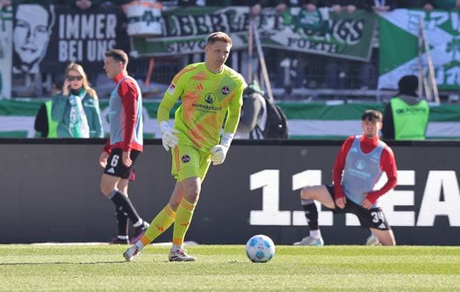 16 03 2025 Soccer Season 2024 2025 2 Soccer Bundesliga 26 Matchday 1 FC Nürnberg FCN Club SpVgg Greuther Fürth Kleeblatt Derby Frankenderby Sportfoto Zink DaMa xdaxmax DFL regulations prohibit any use of photographs as image sequences and or quasi video only for editorial use Jan Reichert 1, 1 FC Nürnberg FCN