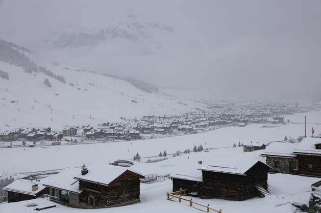 (250316) -- LIVIGNO, March 16, 2025 -- This photo taken on March 14, 2025 shows a view of Livigno, Italy. Livigno will host the snowboarding and freestyle skiing competitions at the Olympic Winter games, Winterspiele,Spiele, Summer games Milano Cortina 2026. ) (SP)ITALY-LIVIGNO-MILANO-CORTINA WINTER OLYMPICS-DAILY LIFE LixJing 