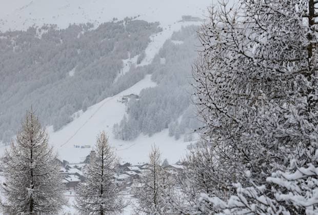 (250316) -- LIVIGNO, March 16, 2025 -- This photo taken on March 14, 2025 shows the Livigno Aerials & Moguls Park in Livigno, Italy. Livigno will host the snowboarding and freestyle skiing competitions at the Olympic Winter games, Winterspiele,Spiele, Summer games Milano Cortina 2026. ) (SP)ITALY-LIVIGNO-MILANO-CORTINA WINTER OLYMPICS-DAILY LIFE LixJing 