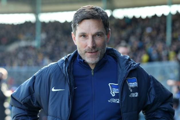 16 03 2025, xtgx, Fußball 2 Bundesliga, Eintracht Braunschweig Hertha BSC Berlin emspor, v l Stefan Leitl Hertha, Trainer Portrait, Portraet, Einzelbild DFL DFB REGULATIONS PROHIBIT ANY USE OF PHOTOGRAPHS as IMAGE SEQUENCES and or QUASI VIDEO Braunschweig
