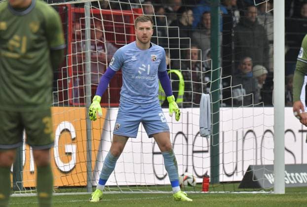 15 03 2025, GER, Soccer, 3 Liga, Season 2024 2025, Matchday 29, Sportclub Arena, Verl SC Verl FC Ingolstadt 1 4 Pelle Boevink FC Ingolstadt , Action, Single image, Cross, Goalkeeper, Goalkeeper, Keeper