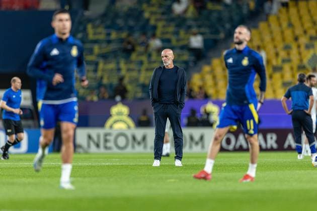 Al-Nassr vs Esteghlal - AFC Champions League Elite West Region RIYADH, SAUDI ARABIA - March 10: Stefano Pioli team Manager of Al-Nassr FC looks on prior to AFC Champions League Elite match between Al-Nassr and Esteghlal at Al-Awwal Park on March 10, 2025 in Riyadh, Saudi Arabia. Riyadh Saudi Arabia Copyright: xAbdullahxAhmedx