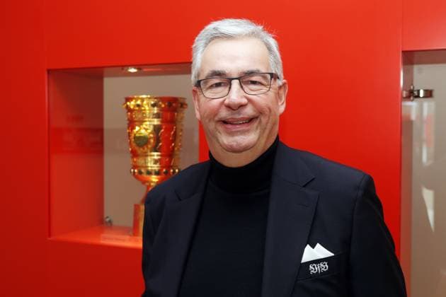 28 02 25 VfB Stuttgart Allgaier Germany, Stuttgart, 28 02 2025, Football, Bundesliga, VfB Stuttgart Dietmar Allgaier President