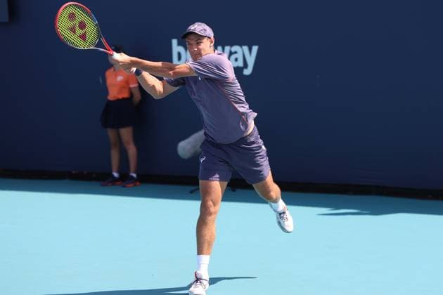 Miami Open 2025 - qualifications Kamil Majchrzak during qualifying match of Miami Open 2025 in Miami USA on 18 March 2025. Miami USA  Copyright: xFotoxOlimpikx originalFilename:jastrzebowski-miamiope250318_npCZ8.jpg