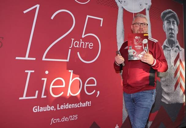 18 03 2025 Soccer 1 FC Nuremberg FCN Club Kick Off Event for the 125th Anniversary of 1 FC Nuremberg Sportfoto Zink DaMa xdaxmax Daniell Westgate Team 125 Jahre Organistaion 1 FC Nuremberg FCN presents FCN Panini Panini Panini Album
