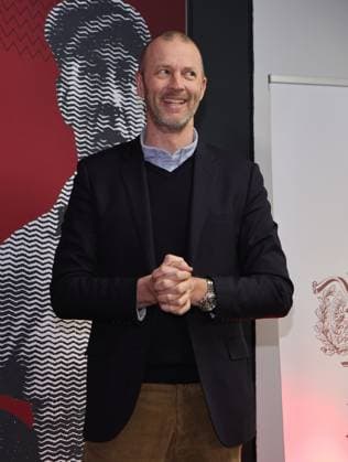 18 03 2025 Soccer 1 FC Nuremberg FCN Club Kick Off event for the 125th anniversary of 1 FC Nuremberg Sportfoto Zink DaMa xdaxmax Niels Rossow Board Member Strategy Marketing 1 FC Nuremberg FCN laughs laughter rejoices joy