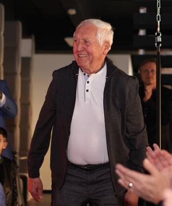 18 03 2025 Soccer 1 FC Nuremberg FCN Club Kick Off event for the 125th anniversary of 1 FC Nuremberg Sportfoto Zink DaMa xdaxmax Heini Müller former FCN champion player champion of 1961 laughs rejoices joy