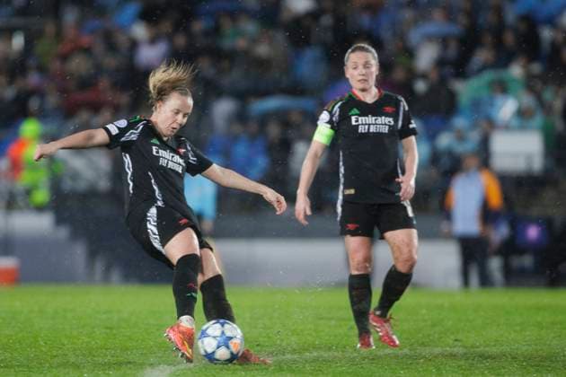 UEFA Women s Champions League - Real Madrid vs Arsenal MADRID, SPAIN -March 18: Beth Mead of Arsenal in action during the UEFA Women s Champions League Quarter Finals First Leg match between Real Madrid and Arsenal at Alfredo Di Stefano stadium in Madrid. (Photo by Guillermo Martinez) Madrid Alfredo Di Stefano Stadium Spain Copyright: xGuillermoxMartinezx