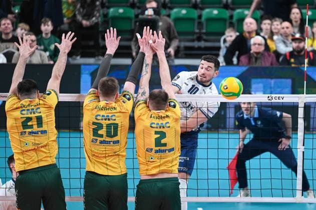 RECORD DATE NOT STATED SOSNOWIEC 18.03.2025 SIATKOWKA LIGA MISTRZOW W PILCE SIATKOWEJ MEZCZYZN CEV CHAMPIONS LEAUGE VOLLEY MEN 2025 ALURON CMC WARTA ZAWIERCIE - SVG LUENEBURG KAROL BUTRYN MATEUSZ BIENIEK BARTOSZ KWOLEK LORENZ KARLITZEK FOT.WIKTOR FARYNA 400MM.PL NEWSPIX.PL --- newspix.pl 