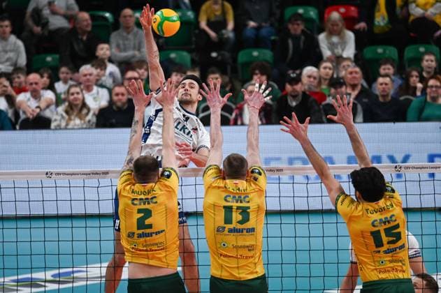 RECORD DATE NOT STATED SOSNOWIEC 18.03.2025 SIATKOWKA LIGA MISTRZOW W PILCE SIATKOWEJ MEZCZYZN CEV CHAMPIONS LEAUGE VOLLEY MEN 2025 ALURON CMC WARTA ZAWIERCIE - SVG LUENEBURG XANDER KETRZYNSKIBARTOSZ KWOLEK JURIJ GLADYR FOT.WIKTOR FARYNA 400MM.PL NEWSPIX.PL --- newspix.pl 