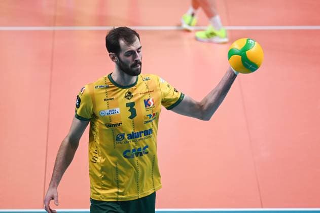RECORD DATE NOT STATED SOSNOWIEC 18.03.2025 SIATKOWKA LIGA MISTRZOW W PILCE SIATKOWEJ MEZCZYZN CEV CHAMPIONS LEAUGE VOLLEY MEN 2025 ALURON CMC WARTA ZAWIERCIE - SVG LUENEBURG AARON RUSSEL FOT.WIKTOR FARYNA 400MM.PL NEWSPIX.PL --- newspix.pl 