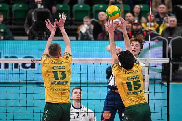 RECORD DATE NOT STATED SOSNOWIEC 18.03.2025 SIATKOWKA LIGA MISTRZOW W PILCE SIATKOWEJ MEZCZYZN CEV CHAMPIONS LEAUGE VOLLEY MEN 2025 ALURON CMC WARTA ZAWIERCIE - SVG LUENEBURG JURIJ GLADYR MIGUEL TAVARES FOT.WIKTOR FARYNA 400MM.PL NEWSPIX.PL --- newspix.pl 