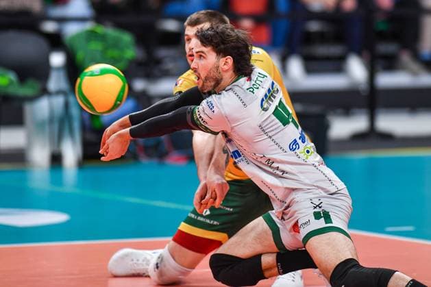 2025.03.18 Sosnowiec Siatkowka Mezczyzn CEV Liga Mistrzow Sezon 2024 2025 Warta Zawiercie - SVG Luneburg N z Luke Perry Foto Marcin Bulanda PressFocus 2025.03.18 Sosnowiec Volleyball Men CEV Champions League Season 2024 2025 Warta Zawiercie - SVG Luneburg Luke Perry Credit: Marcin Bulanda PressFocus NEWSPIX.PL --- newspix.pl 