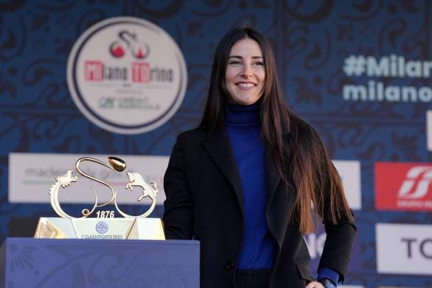 The trophy during the men s elite race of the Milano-Torino one day cycling race (174km) from Rho to Torino (Superga) - North West Italy- Wednesday, March 19, 2025. - cycling .  Copyright: xGianxMattiaxD Alberto LaPressex