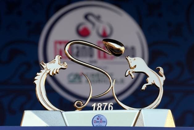 The trophy during the men s elite race of the Milano-Torino one day cycling race (174km) from Rho to Torino (Superga) - North West Italy- Wednesday, March 19, 2025. - cycling .  Copyright: xGianxMattiaxD Alberto LaPressex