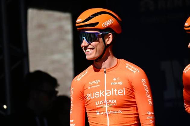 Danilith Nokere Koerse 2025 cycling race NOKERE, BELGIUM - MARCH 19 : Van Der Tuuk Danny (POL) of Euskaltel - Euskadi during the Men Elite UCI 1.Pro 78th Danilith Nokere Koerse cycling race with start in Deinze and finish in Nokere (188,2 km) on March 19, 2025 in Nokere, Belgium, 19 03 2025 ( Motordriver Rodrique Verfaillie & Nokere Belgium  Copyright: xTomasxSiskx