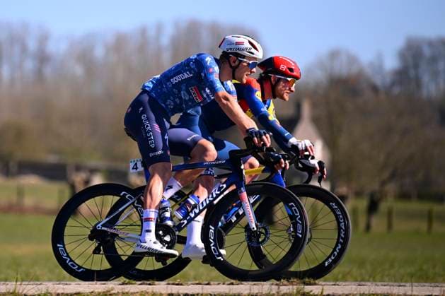 Danilith Nokere Koerse 2025 cycling race NOKERE, BELGIUM - MARCH 19 : Van Lerberghe Bert (BEL) of Soudal Quick-Step during the Men Elite UCI 1.Pro 78th Danilith Nokere Koerse cycling race with start in Deinze and finish in Nokere (188,2 km) on March 19, 2025 in Nokere, Belgium, 19 03 2025 ( Motordriver Rodrique Verfaillie & Nokere Belgium  Copyright: xTomasxSiskx