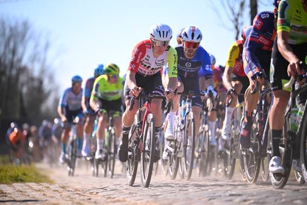 Danilith Nokere Koerse 2025 cycling race NOKERE, BELGIUM - MARCH 19 : rider of Intermarche - Wanty during the Men Elite UCI 1.Pro 78th Danilith Nokere Koerse cycling race with start in Deinze and finish in Nokere (188,2 km) on March 19, 2025 in Nokere, Belgium, 19 03 2025 ( Motordriver Rodrique Verfaillie & Nokere Belgium  Copyright: xTomasxSiskx