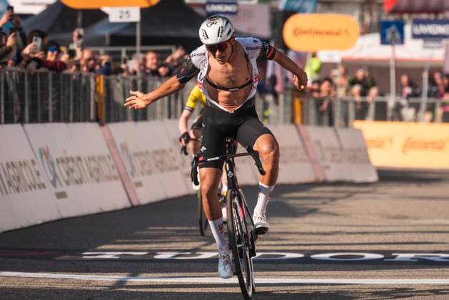 March 19, 2025, Turin, Turin, Italy: Turin, mexican rider Isaac Del Toro wins the Milano-Torino classic cycling race at Superga hill in Turin. Turin Italy - ZUMAm214 0807396967st Copyright: xMatteoxSeccix