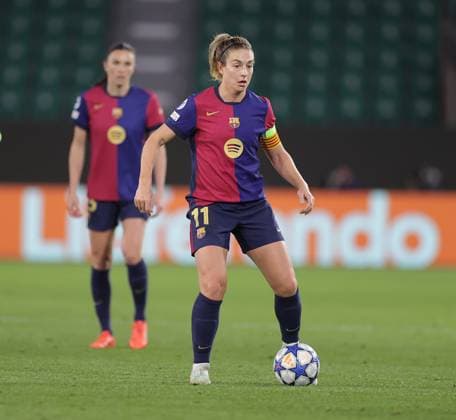 Alexia Putellas FC Barcelona Football, Women, Season 2024 2025, UWCL Quarterfinals, First leg, Volkswagen Arena , VfL Wolfsburg vs FC Barcelona, 1 4 DFL REGULATIONS PROHIBIT ANY USE OF PHOTOGRAPHS AS IMAGE SEQUENCES AND OR QUASI VIDEO