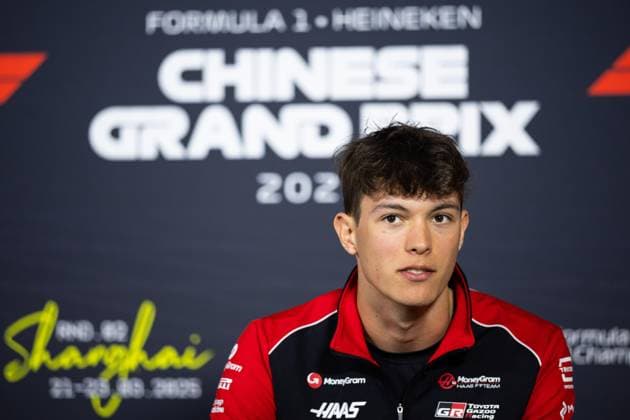 F1 - CHINESE GRAND PRIX 2025 BEARMAN Ollie Oliver (gbr), Haas F1 Team VF-25, portrait, press conference, PK, Pressekonferenz during the Formula 1 Heineken Chinese Grand Prix 2025, 2nd round of the 2025 FIA Formula One World Championship, WM, Weltmeisterschaft from March 21 to 23, 2025 on the Shanghai International Circuit, in Shanghai, China - ShanghaiChina Copyright: xJavierxJimenezx