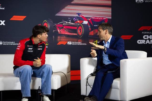 F1 - CHINESE GRAND PRIX 2025 BEARMAN Ollie Oliver (gbr), Haas F1 Team VF-25, portrait, press conference, PK, Pressekonferenz during the Formula 1 Heineken Chinese Grand Prix 2025, 2nd round of the 2025 FIA Formula One World Championship, WM, Weltmeisterschaft from March 21 to 23, 2025 on the Shanghai International Circuit, in Shanghai, China - ShanghaiChina Copyright: xJavierxJimenezx