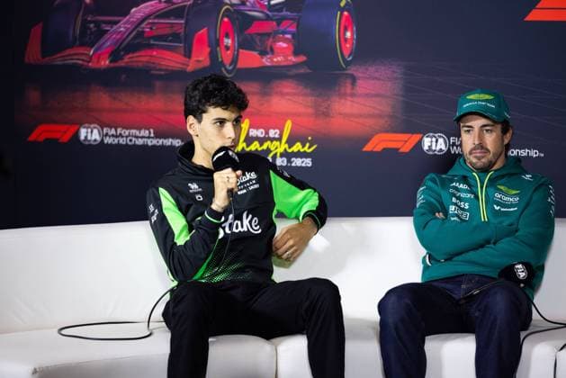 F1 - CHINESE GRAND PRIX 2025 BORTOLETO Gabriel (bra), Stake F1 Team Kick C45, portrait, press conference, PK, Pressekonferenz during the Formula 1 Heineken Chinese Grand Prix 2025, 2nd round of the 2025 FIA Formula One World Championship, WM, Weltmeisterschaft from March 21 to 23, 2025 on the Shanghai International Circuit, in Shanghai, China - ShanghaiChina Copyright: xJavierxJimenezx
