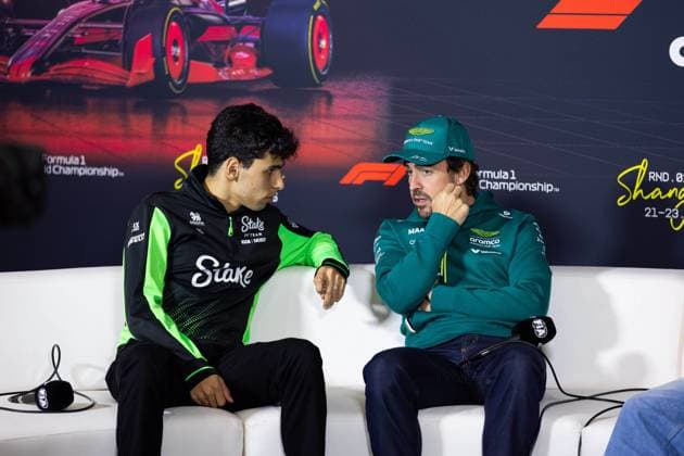 F1 - CHINESE GRAND PRIX 2025 BORTOLETO Gabriel (bra), Stake F1 Team Kick C45, portrait, ALONSO Fernando (spa), Aston Martin F1 Team AMR25, portrait, press conference, PK, Pressekonferenz during the Formula 1 Heineken Chinese Grand Prix 2025, 2nd round of the 2025 FIA Formula One World Championship, WM, Weltmeisterschaft from March 21 to 23, 2025 on the Shanghai International Circuit, in Shanghai, China - ShanghaiChina Copyright: xJavierxJimenezx