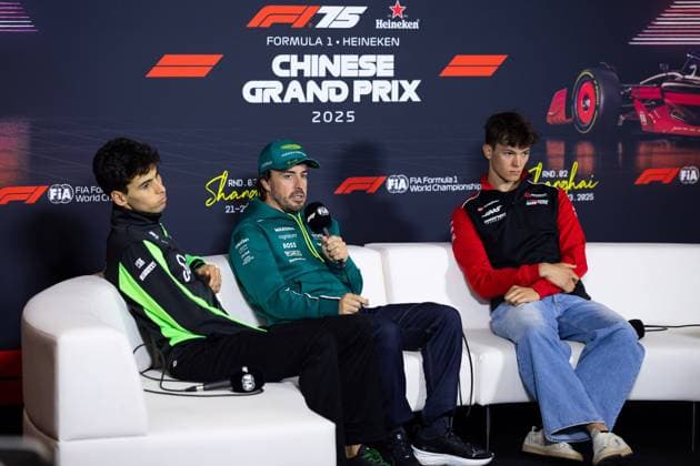 F1 - CHINESE GRAND PRIX 2025 ALONSO Fernando (spa), Aston Martin F1 Team AMR25, portrait, press conference, PK, Pressekonferenz during the Formula 1 Heineken Chinese Grand Prix 2025, 2nd round of the 2025 FIA Formula One World Championship, WM, Weltmeisterschaft from March 21 to 23, 2025 on the Shanghai International Circuit, in Shanghai, China - ShanghaiChina Copyright: xJavierxJimenezx