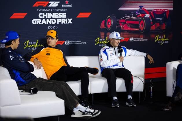 F1 - CHINESE GRAND PRIX 2025 HADJAR Isack (fra), Visa Cash App RB F1 Team VCARB02, portrait, press conference, PK, Pressekonferenz during the Formula 1 Heineken Chinese Grand Prix 2025, 2nd round of the 2025 FIA Formula One World Championship, WM, Weltmeisterschaft from March 21 to 23, 2025 on the Shanghai International Circuit, in Shanghai, China - ShanghaiChina Copyright: xJavierxJimenezx