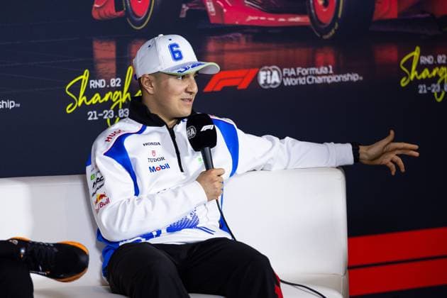 F1 - CHINESE GRAND PRIX 2025 HADJAR Isack (fra), Visa Cash App RB F1 Team VCARB02, portrait, press conference, PK, Pressekonferenz during the Formula 1 Heineken Chinese Grand Prix 2025, 2nd round of the 2025 FIA Formula One World Championship, WM, Weltmeisterschaft from March 21 to 23, 2025 on the Shanghai International Circuit, in Shanghai, China - ShanghaiChina Copyright: xJavierxJimenezx