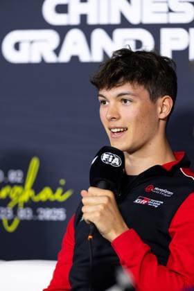 F1 - CHINESE GRAND PRIX 2025 BEARMAN Ollie Oliver (gbr), Haas F1 Team VF-25, portrait, press conference, PK, Pressekonferenz during the Formula 1 Heineken Chinese Grand Prix 2025, 2nd round of the 2025 FIA Formula One World Championship, WM, Weltmeisterschaft from March 21 to 23, 2025 on the Shanghai International Circuit, in Shanghai, China - ShanghaiChina Copyright: xJavierxJimenezx